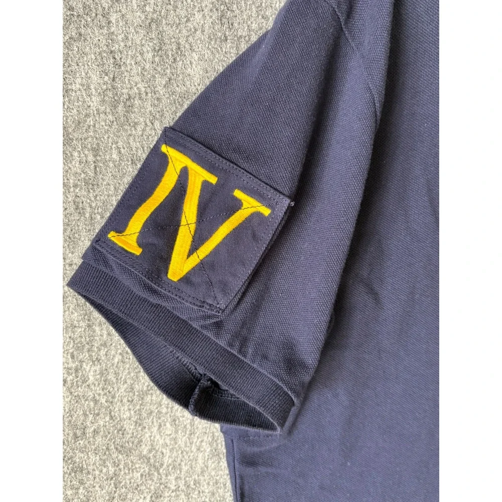 Polo Ralph Lauren Mens XL Custom Fit Navy Big Double Pony Crest Polo‎ Shirt IV